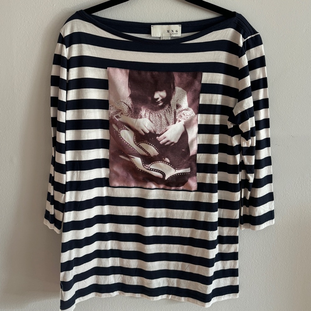 MNG by Mango Women’s Half Sleeve Shirt